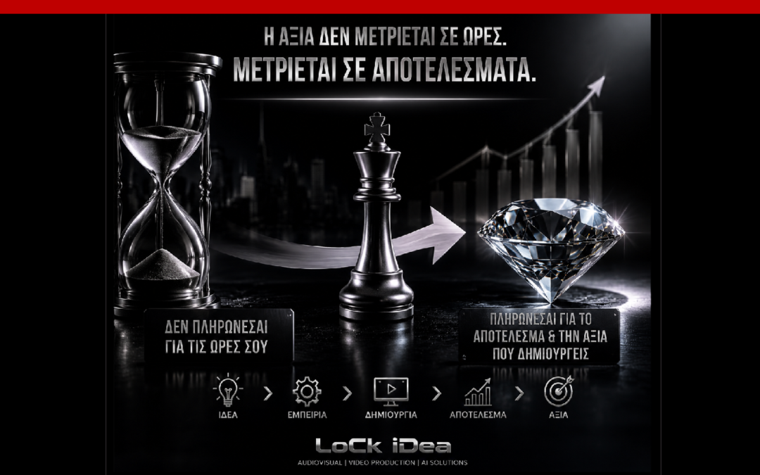 Δεν πληρώνεσαι για τον κόπο σου. Πληρώνεσαι για την αξία που δημιουργείς.